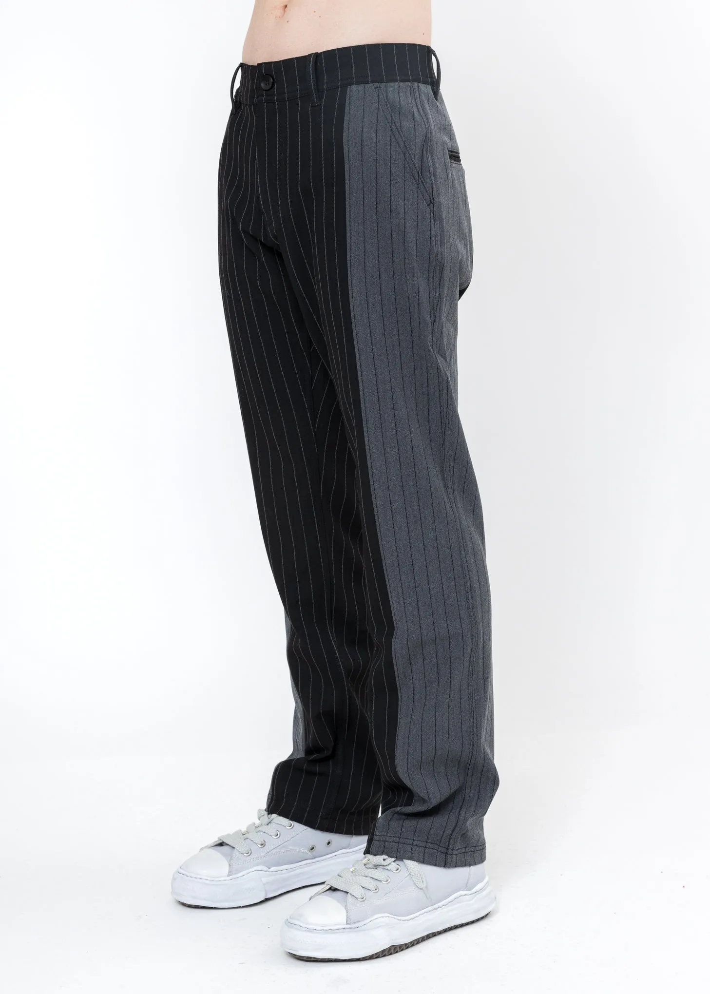 Black Shock Stripe Pants