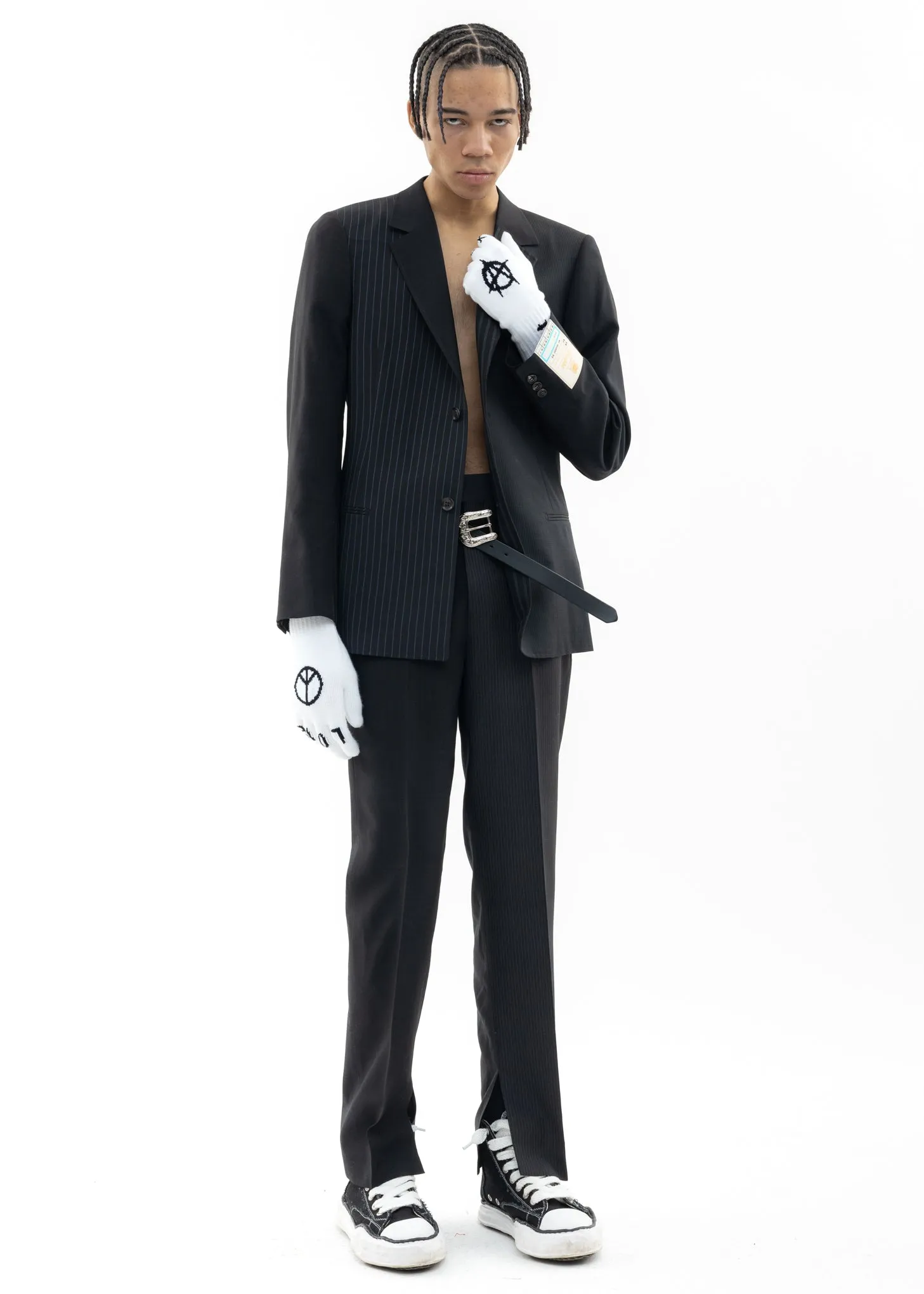 Black UPCYCLE OVERDYED TAILORED Jacket