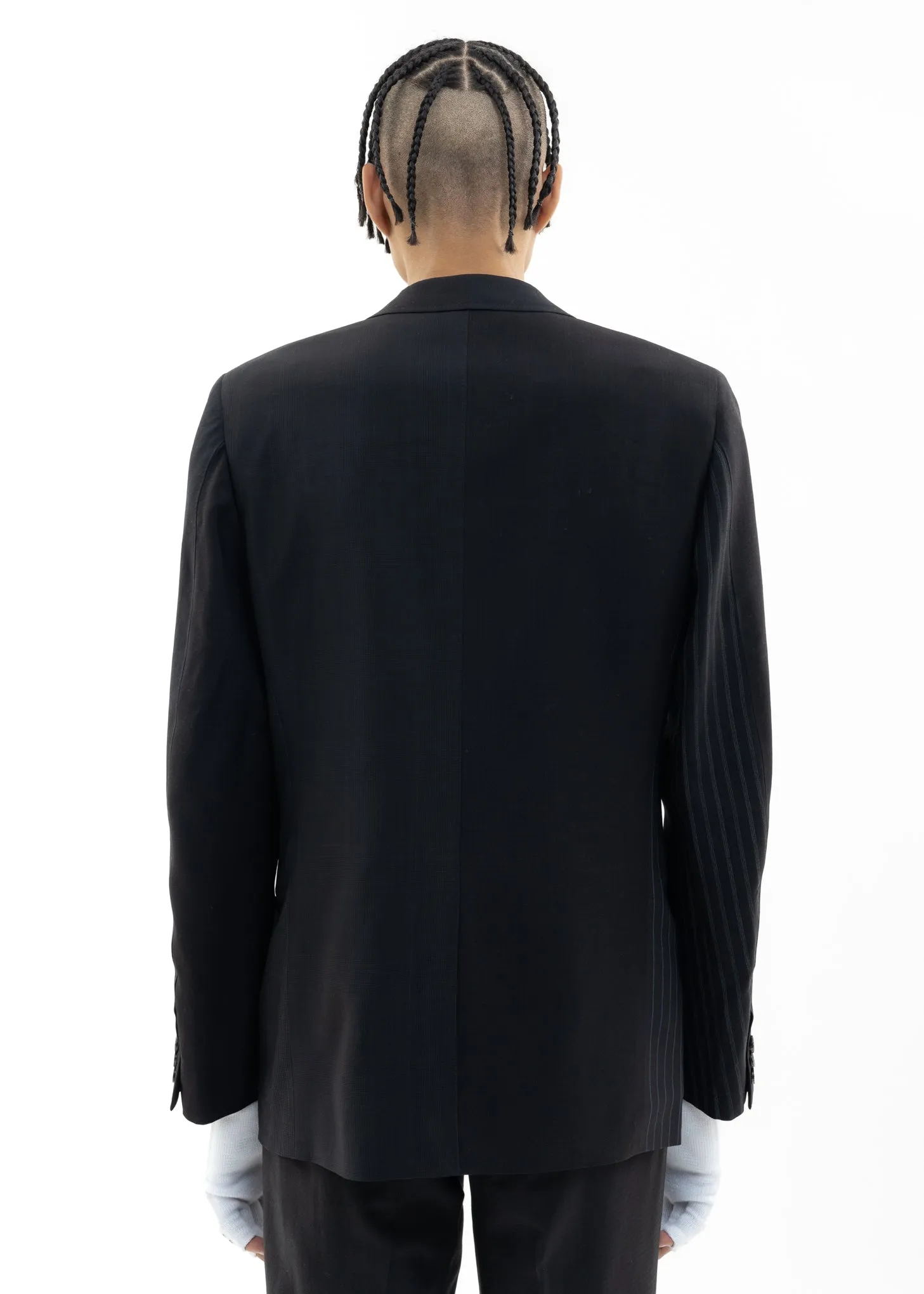 Black UPCYCLE OVERDYED TAILORED Jacket