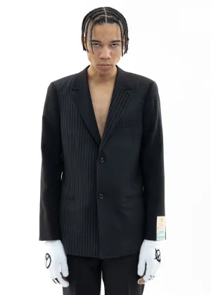 Black UPCYCLE OVERDYED TAILORED Jacket