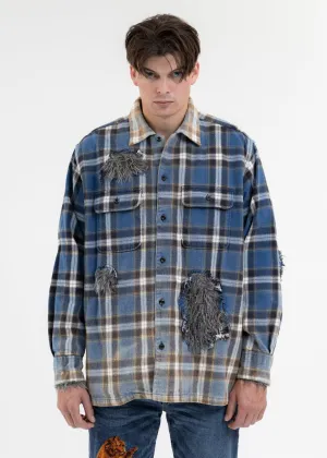 BLUE WEREWOLF CHECK SHIRT