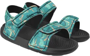 Boys' Fashion Sandals with Cool Print, Non-slip, Hook and Loop Design, for Beach, Park, Water Activities