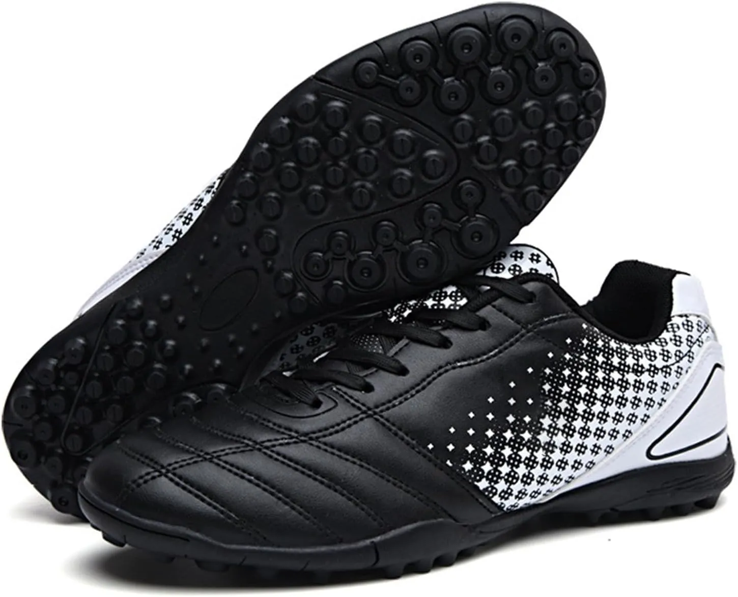 Boys Girls Outdoor Football Soccer Sneaker Cleats Firm Artificial Ground Shoe Training Athletic Shoes