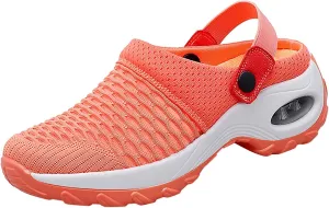 Cathalem Orthopedic Clogs for Women Air Cushion Orthopedic Slip on Shoes Air Cushion Slip-on Diabetic Walking Shoes for Women