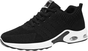 Cathalem Running Shoes for Women Air Running Shoes Non Slip Walking Sneakers Mesh Air Cushion Sneakers for Gym Workout