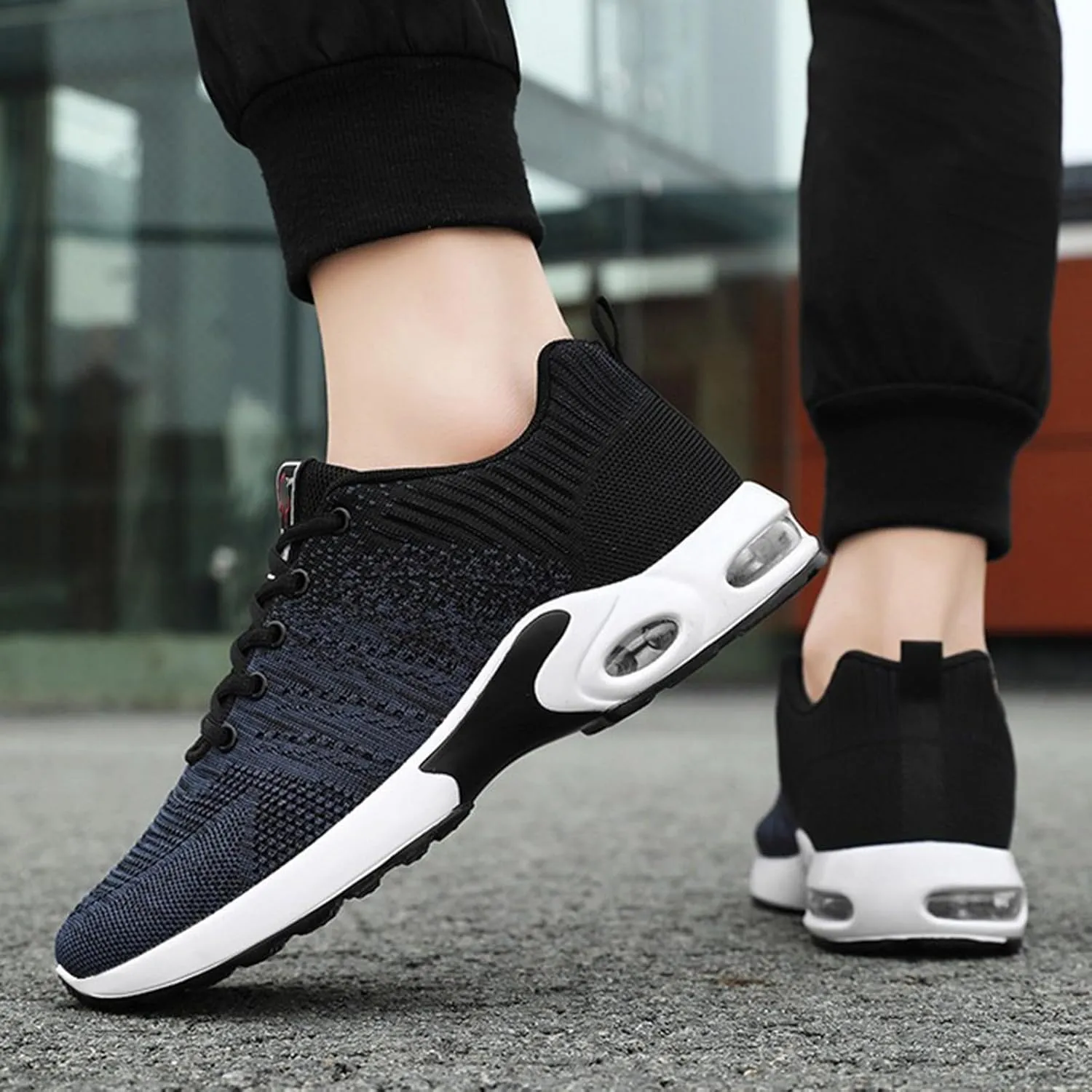 Cathalem Running Shoes for Women Air Running Shoes Non Slip Walking Sneakers Mesh Air Cushion Sneakers for Gym Workout