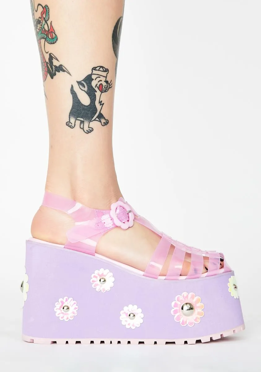 Chasin' Daisies Jelly Sandals
