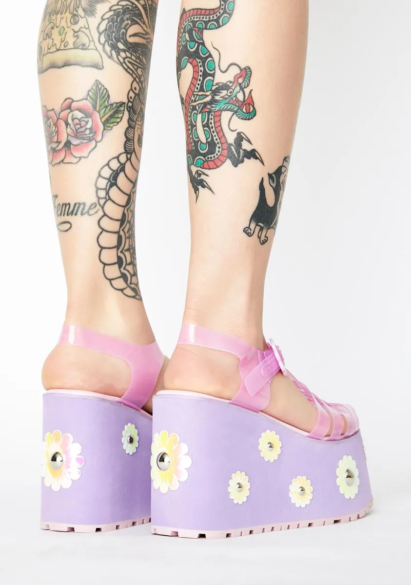 Chasin' Daisies Jelly Sandals