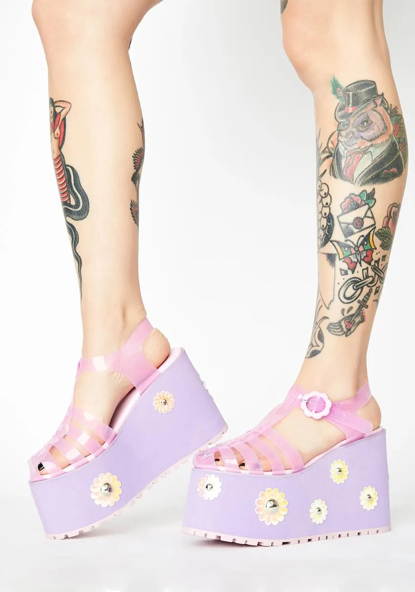 Chasin' Daisies Jelly Sandals
