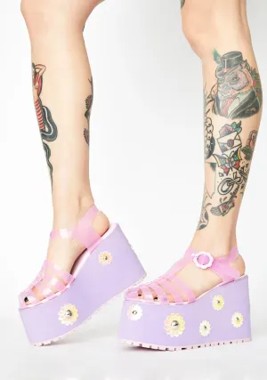 Chasin' Daisies Jelly Sandals