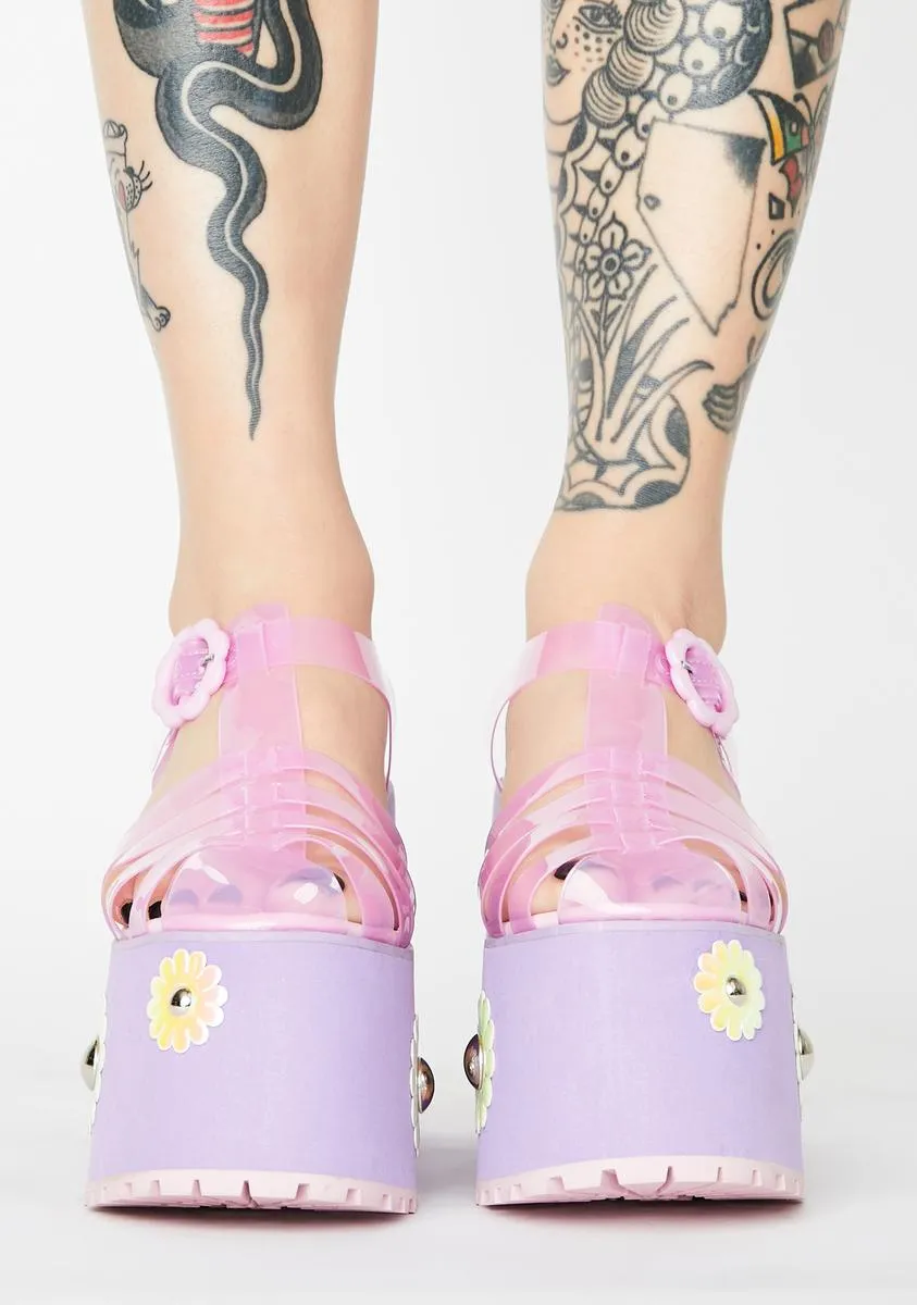 Chasin' Daisies Jelly Sandals
