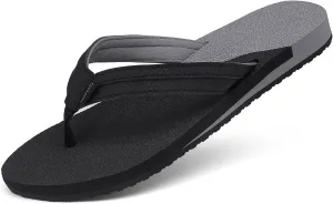 ChayChax Womens Two-Tone Flip Flops with Arch Support Comfort Beach Thong Sandals Indoor Outdoor