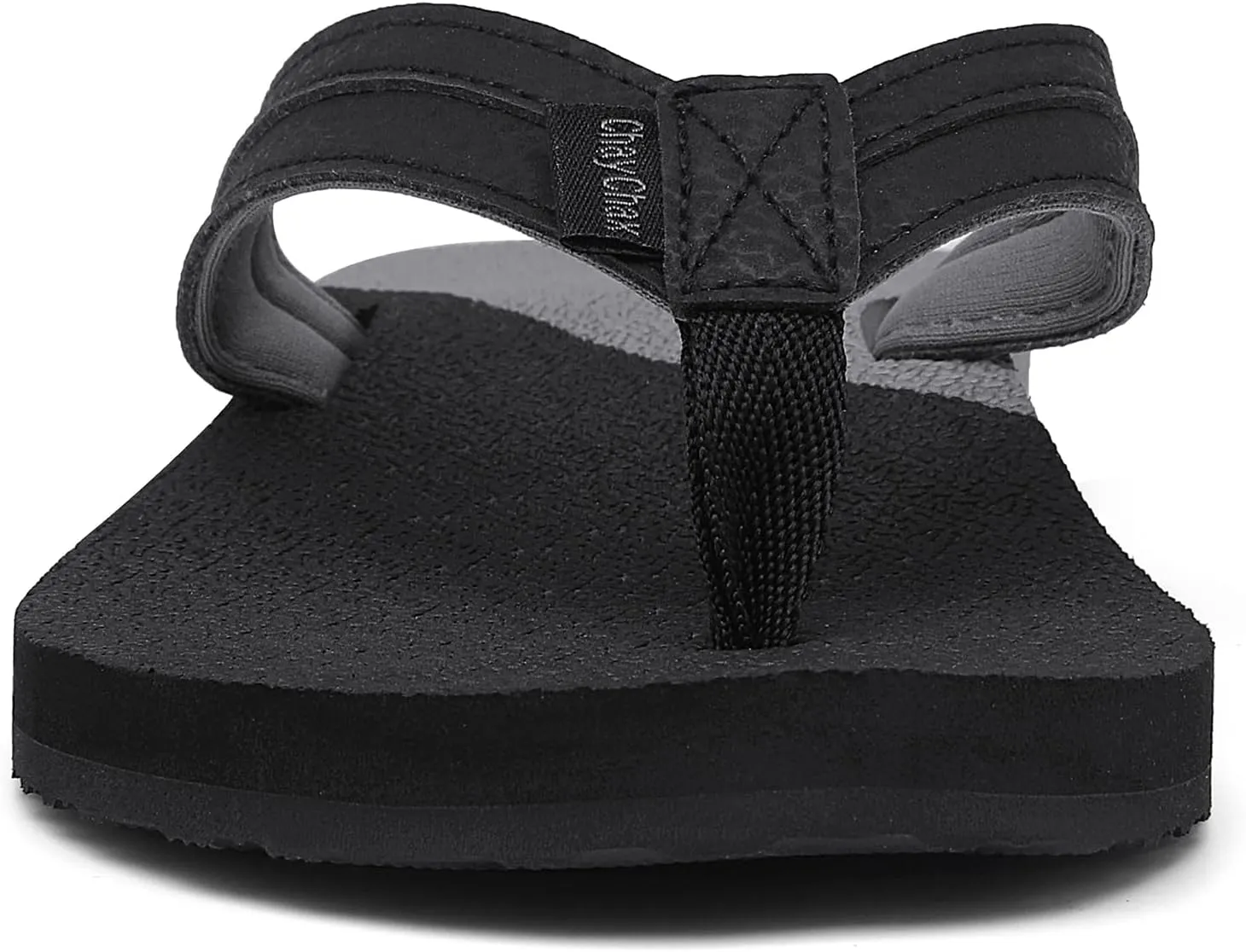 ChayChax Womens Two-Tone Flip Flops with Arch Support Comfort Beach Thong Sandals Indoor Outdoor