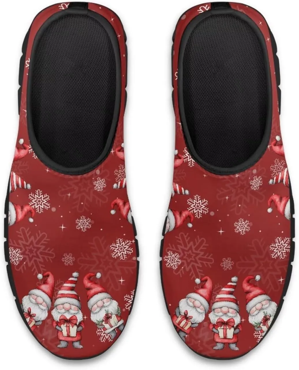 Christmas Sneakers for Women Casual Comfortable Lightweight Low-Top Slip-On Sneakers Breathable Outdoor Sport Walking Shoes for Teen Girls US 5.5-11.5