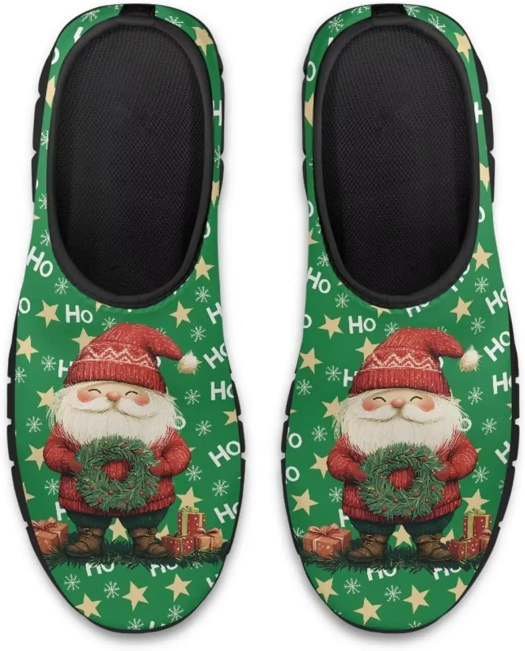 Christmas Sneakers for Women Casual Comfortable Lightweight Low-Top Slip-On Sneakers Breathable Outdoor Sport Walking Shoes for Teen Girls US 5.5-11.5