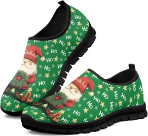 Christmas Sneakers for Women Casual Comfortable Lightweight Low-Top Slip-On Sneakers Breathable Outdoor Sport Walking Shoes for Teen Girls US 5.5-11.5