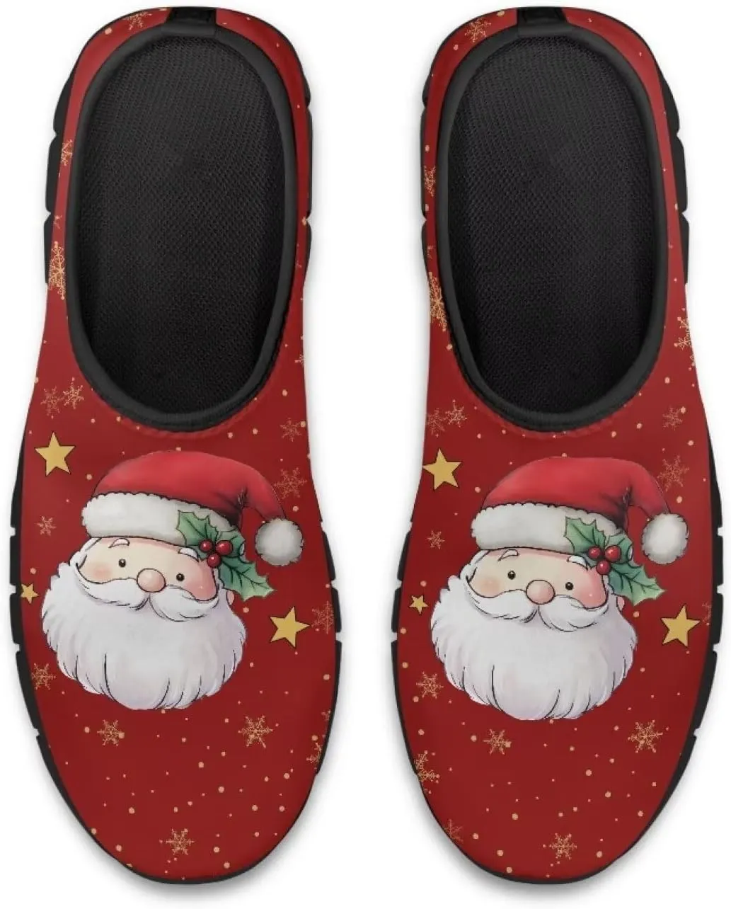 Christmas Sneakers for Women Casual Slip On Cozy Low Top Sneakers Lightweight Non-Slip Holiday Walking Shoes for Teen Girls US 5.5-11.5