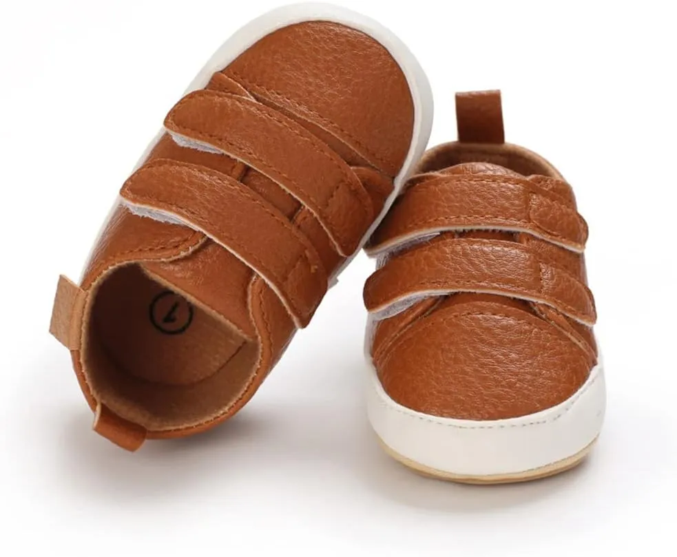 Clowora Baby Boys Girls Shoes Non-Slip Rubber Sole Sneakers Infant First Walking Toddler Crib Shoes Newborn Loafers Flats.