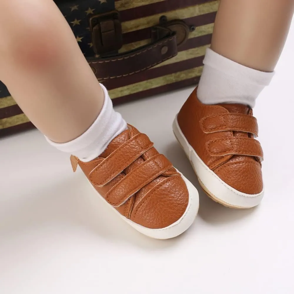 Clowora Baby Boys Girls Shoes Non-Slip Rubber Sole Sneakers Infant First Walking Toddler Crib Shoes Newborn Loafers Flats.