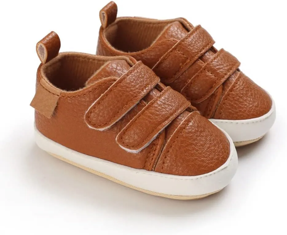 Clowora Baby Boys Girls Shoes Non-Slip Rubber Sole Sneakers Infant First Walking Toddler Crib Shoes Newborn Loafers Flats.