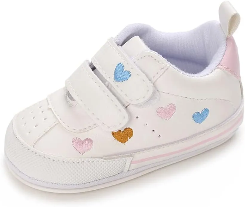 Clowora Baby Boys Girls Shoes Non-Slip Rubber Sole Sneakers Infant First Walking Toddler Crib Shoes Newborn Loafers Flats.