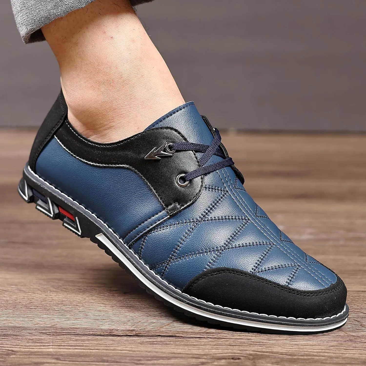 COSIDRAM Mens Casual Shoes Fashion Sneakers Dress Shoes for Men Walking Shoes Business Office Comfort Loafers