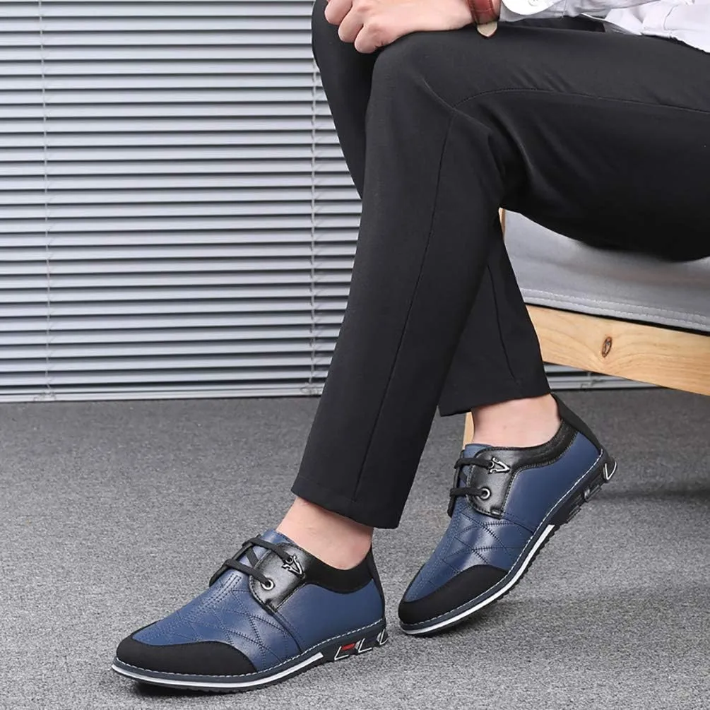 COSIDRAM Mens Casual Shoes Fashion Sneakers Dress Shoes for Men Walking Shoes Business Office Comfort Loafers