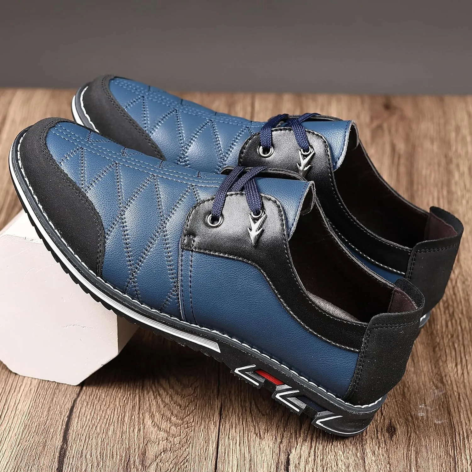 COSIDRAM Mens Casual Shoes Fashion Sneakers Dress Shoes for Men Walking Shoes Business Office Comfort Loafers
