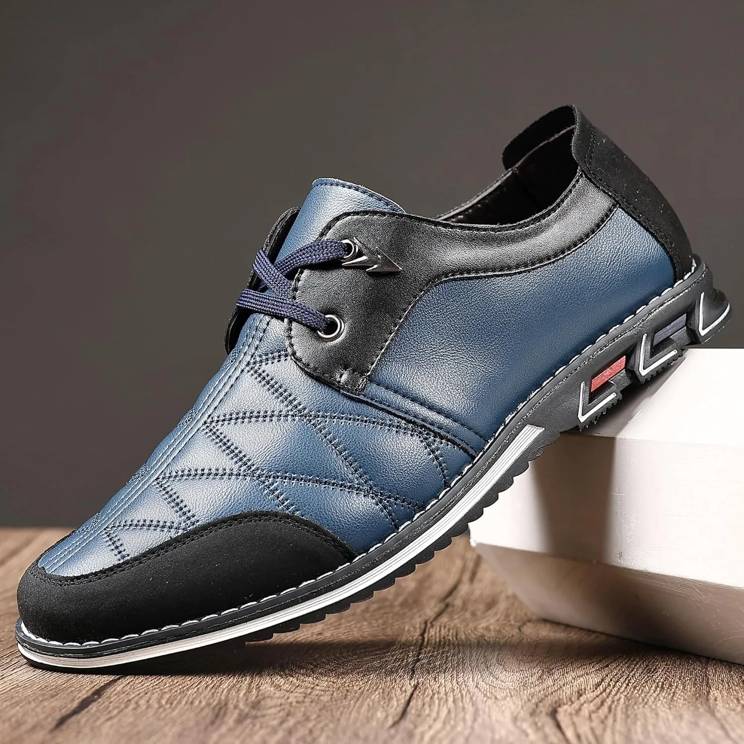 COSIDRAM Mens Casual Shoes Fashion Sneakers Dress Shoes for Men Walking Shoes Business Office Comfort Loafers