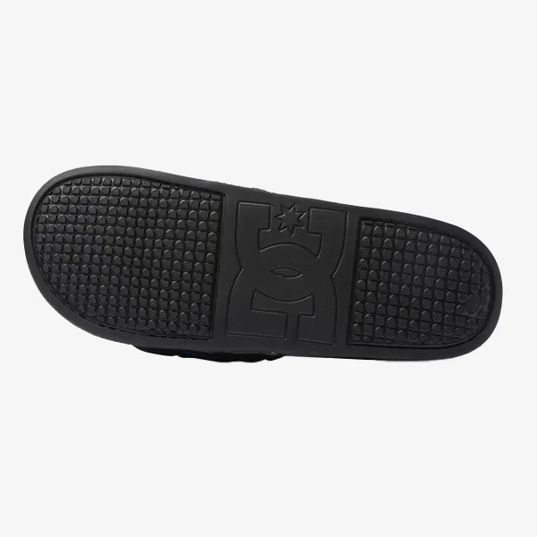 DC Mens Slides - Black/Blue/Blue