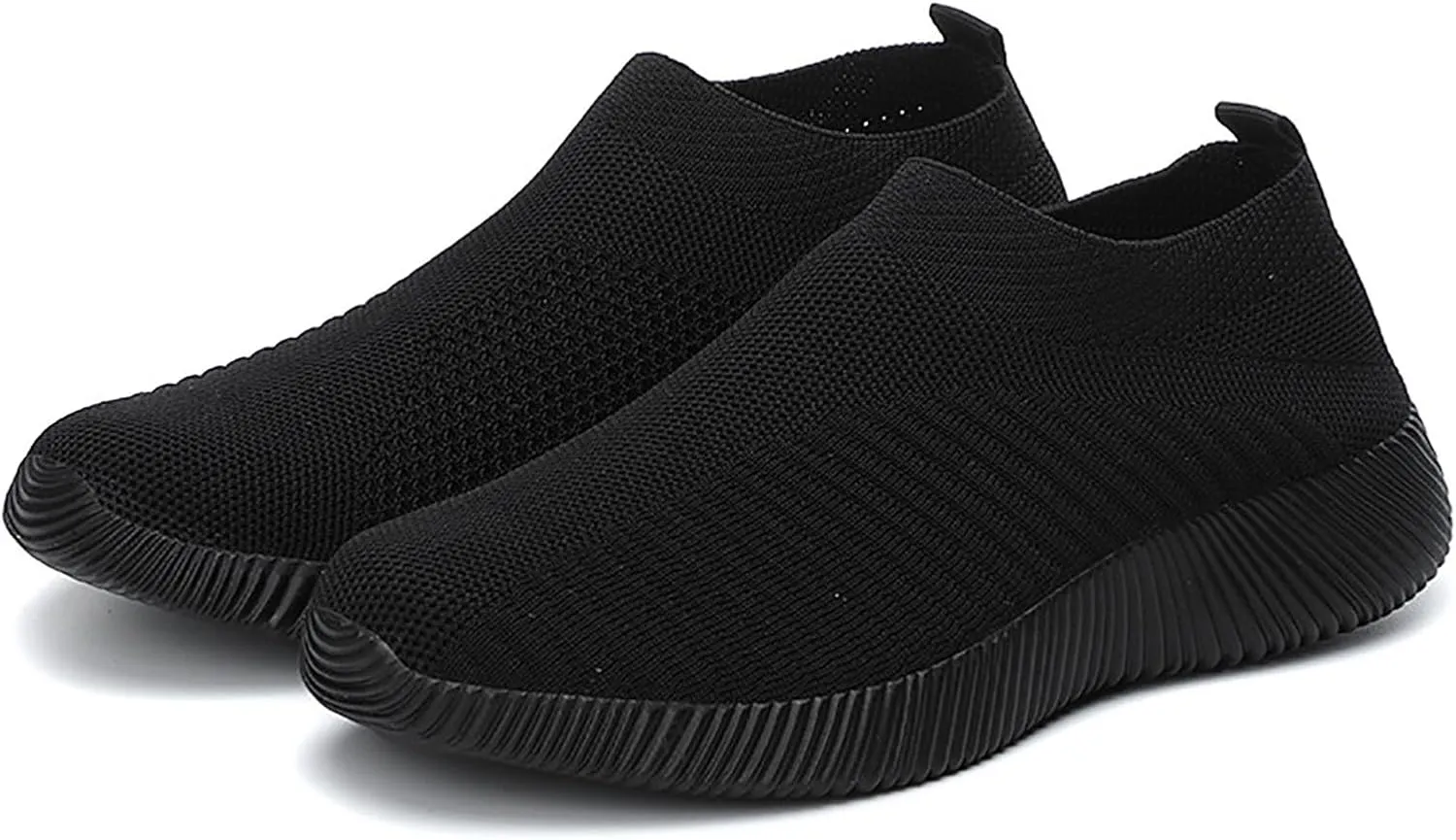 DESESE Womens Walking Shoes Slip On Casual Mesh Breathable Running Sneakers Lightweight Tennis Yoga Shoes Comfort Elastic Sock Loafers Non-Slip Fall Shoes