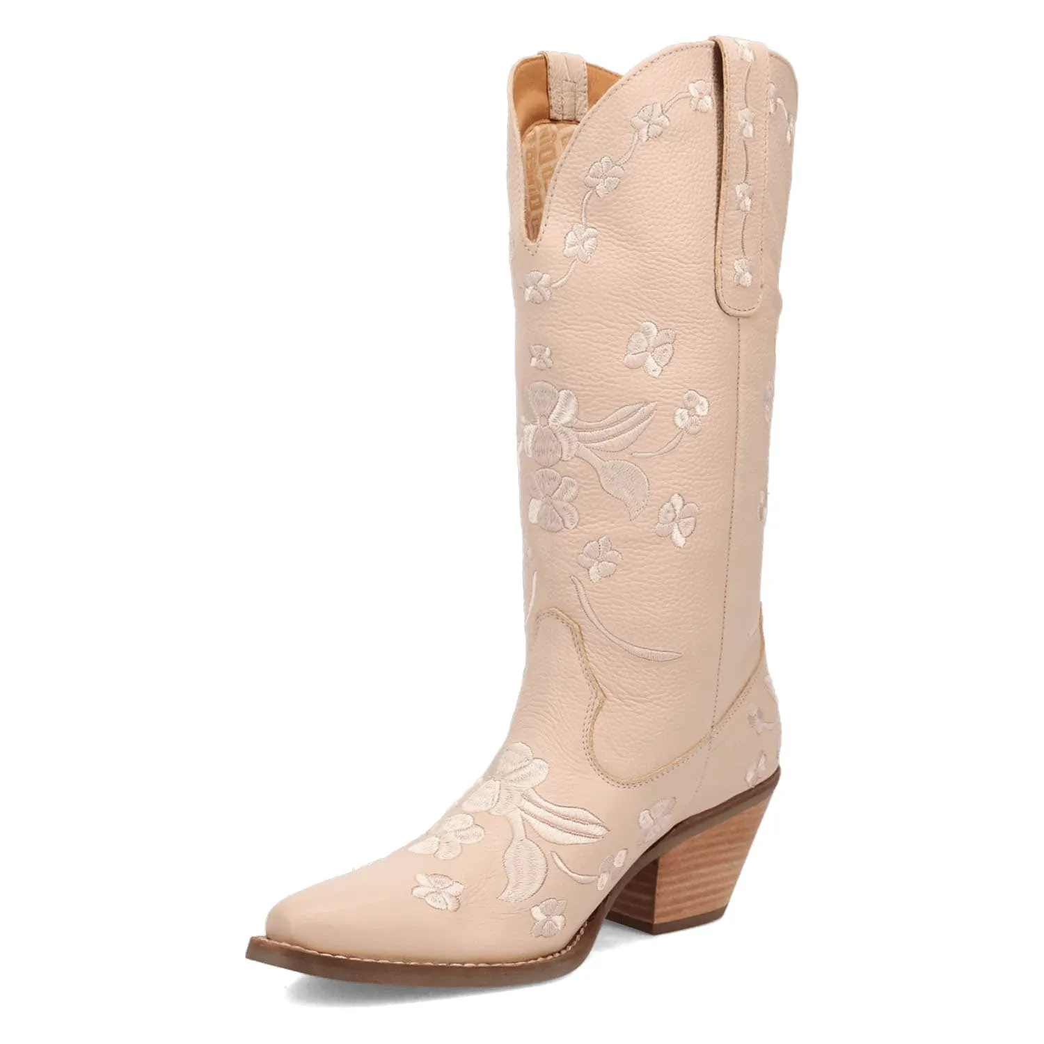Dingo Womens Love Bug Sand Leather Cowboy Boots
