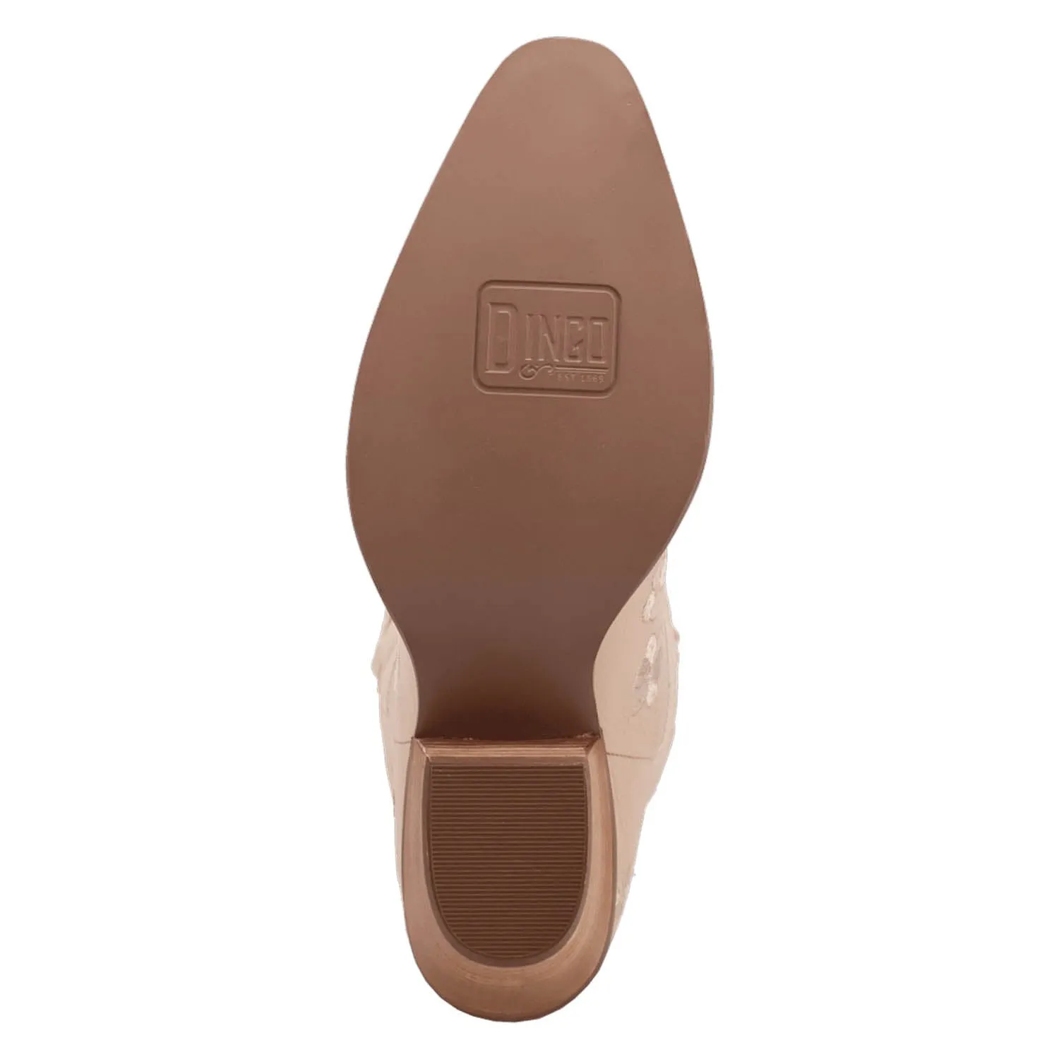 Dingo Womens Love Bug Sand Leather Cowboy Boots