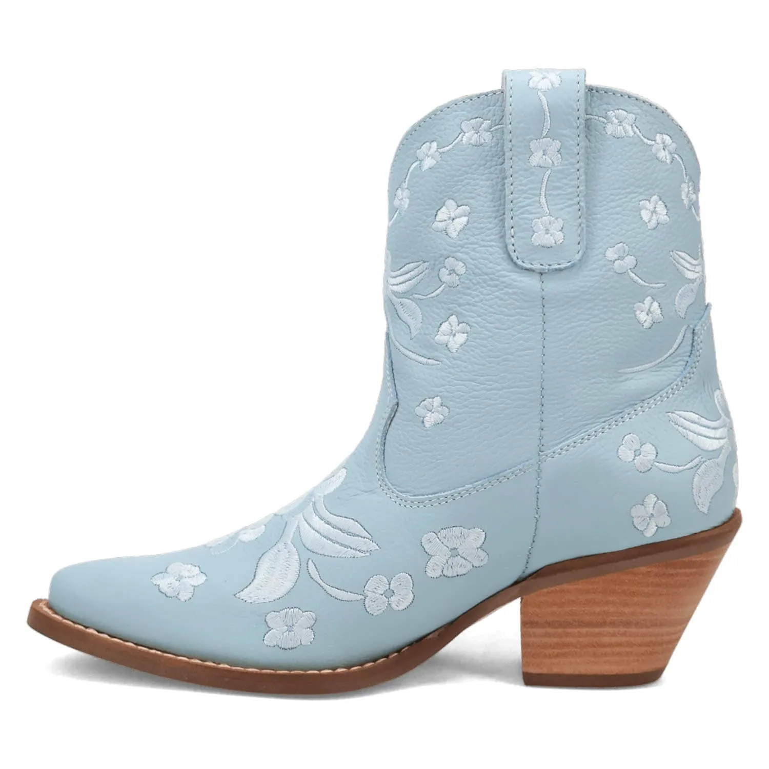 Dingo Womens Sweetheartie Blue Leather Cowboy Boots