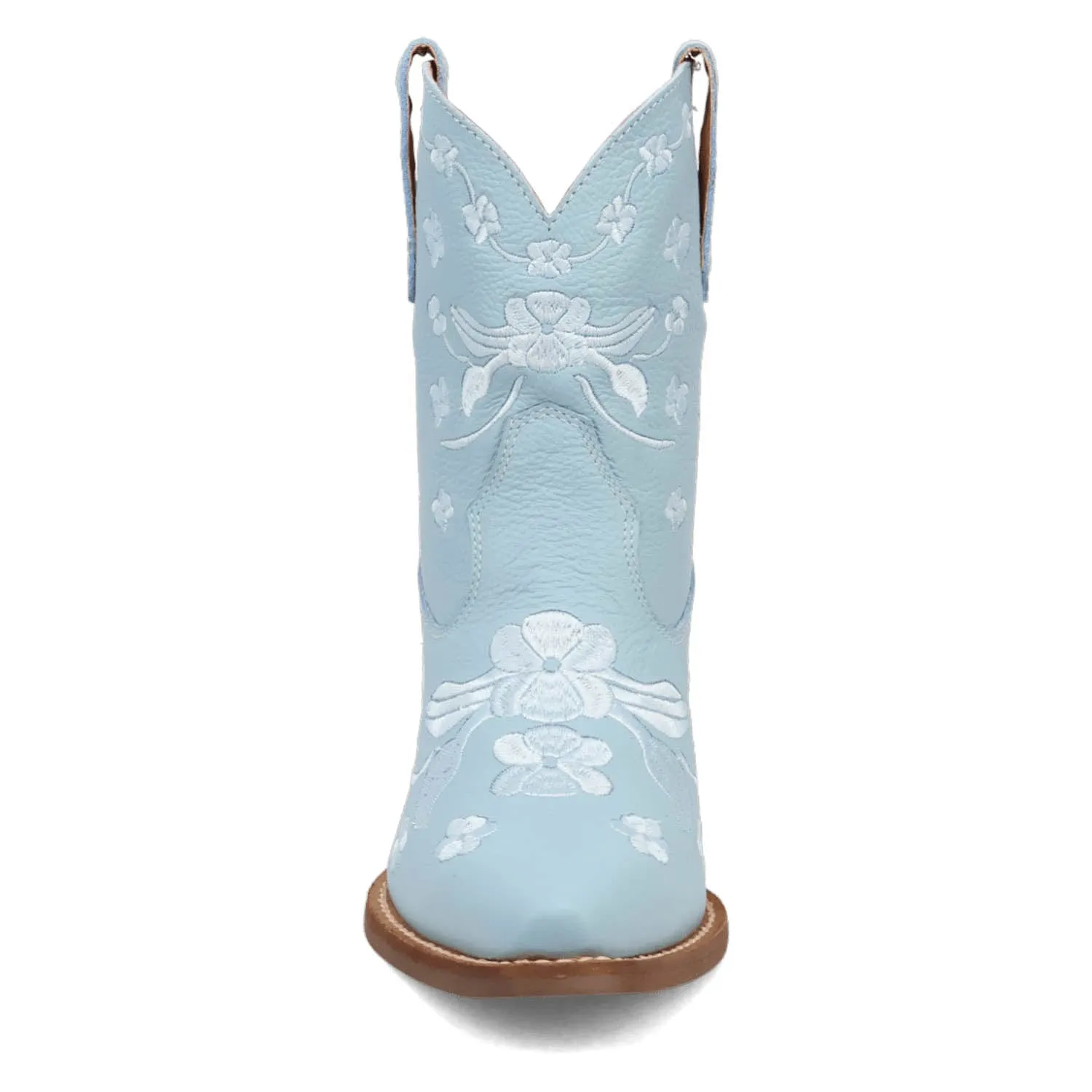 Dingo Womens Sweetheartie Blue Leather Cowboy Boots