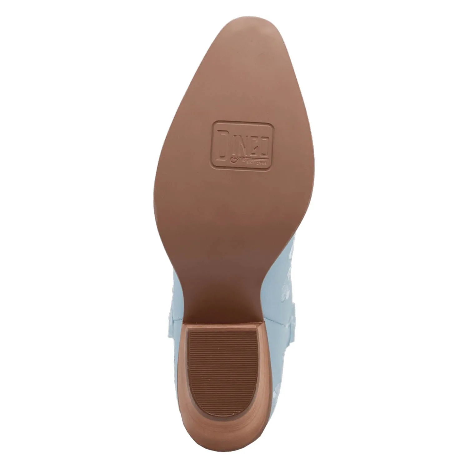 Dingo Womens Sweetheartie Blue Leather Cowboy Boots