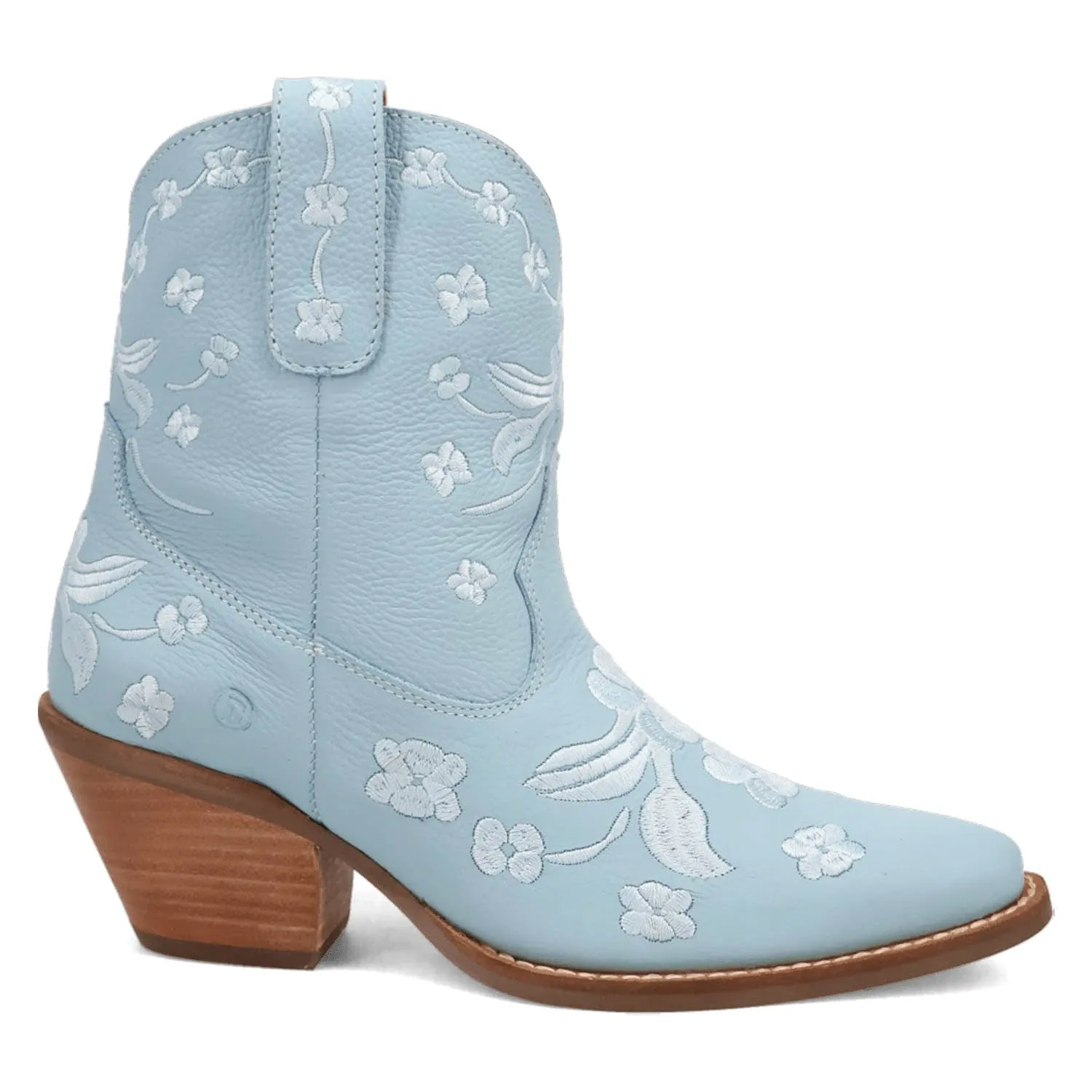 Dingo Womens Sweetheartie Blue Leather Cowboy Boots