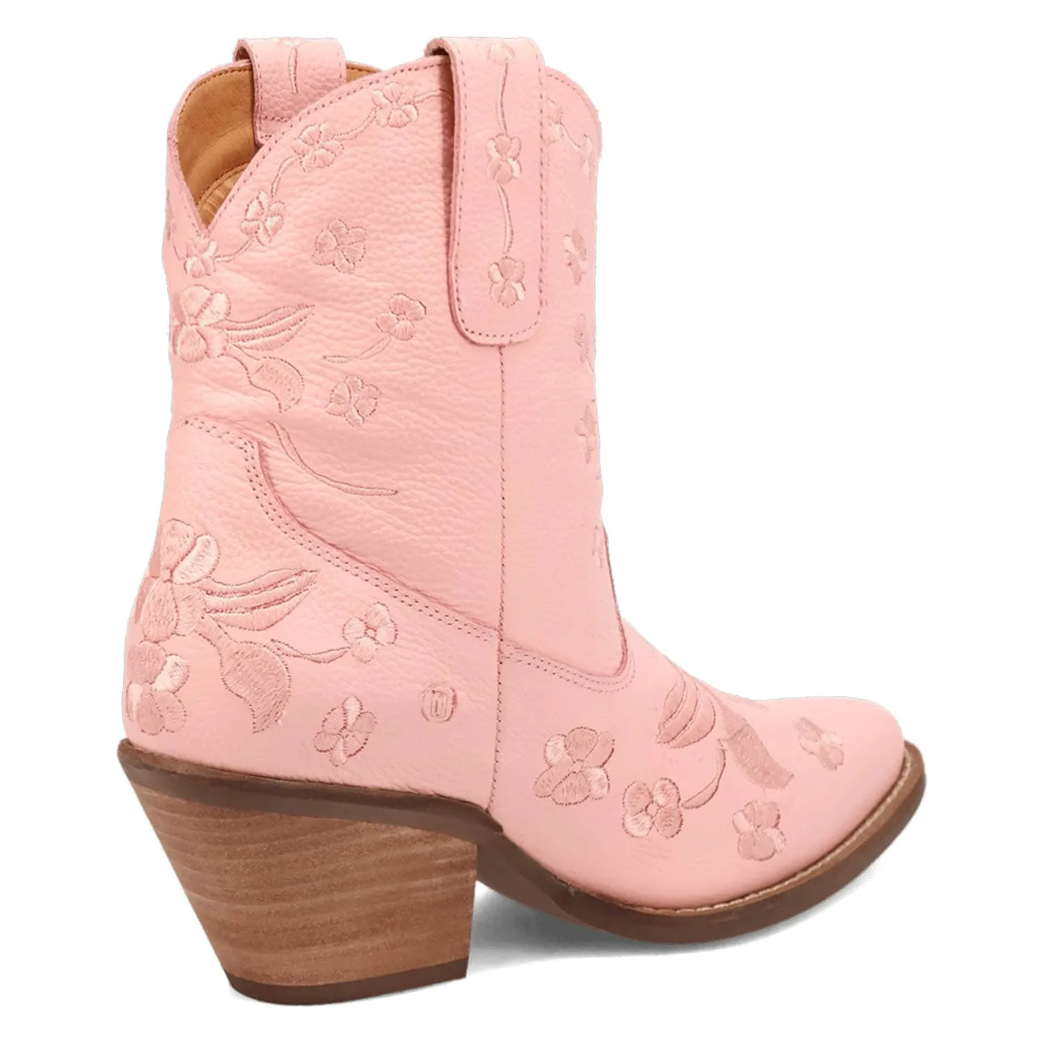Dingo Womens Sweetheartie Pink Leather Cowboy Boots