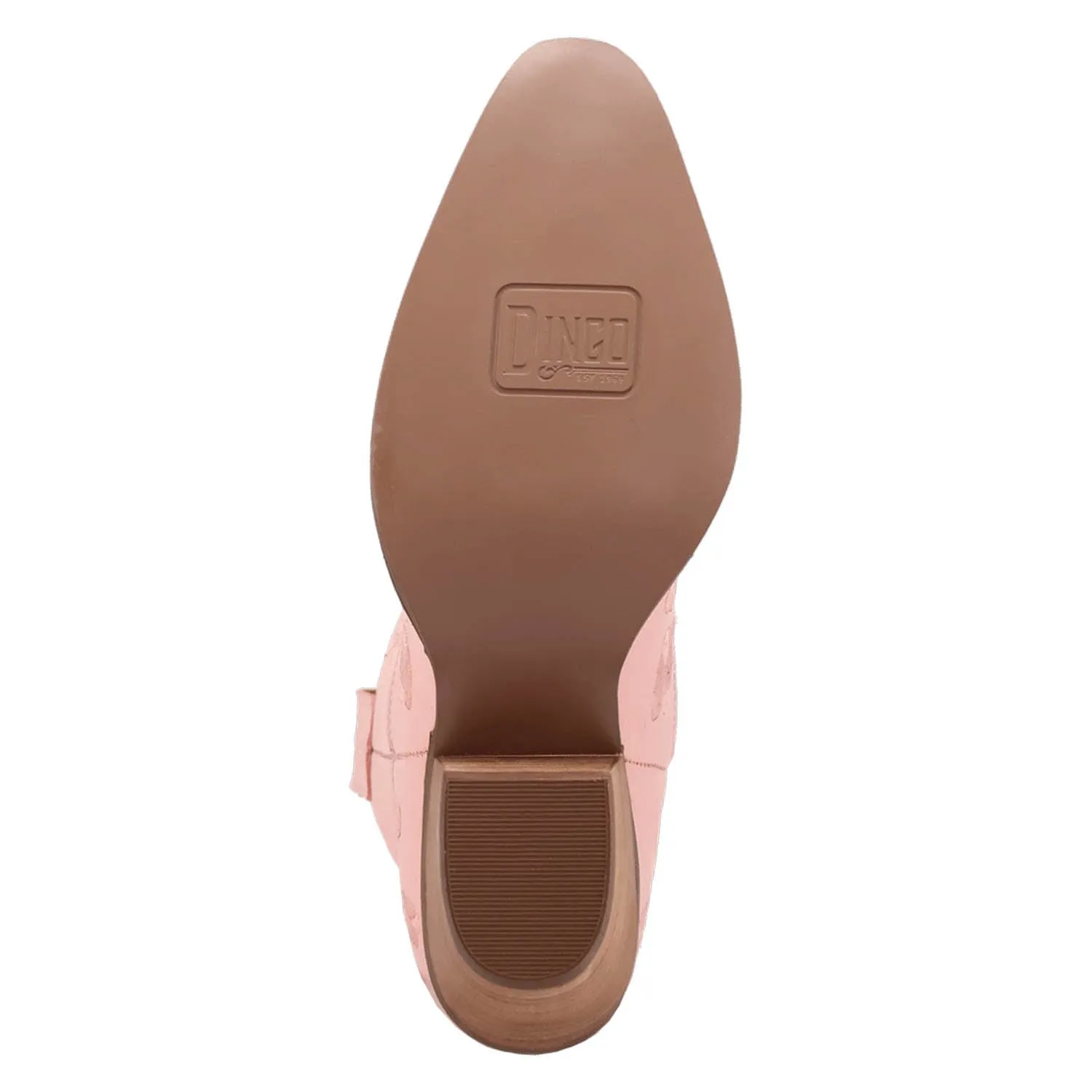 Dingo Womens Sweetheartie Pink Leather Cowboy Boots