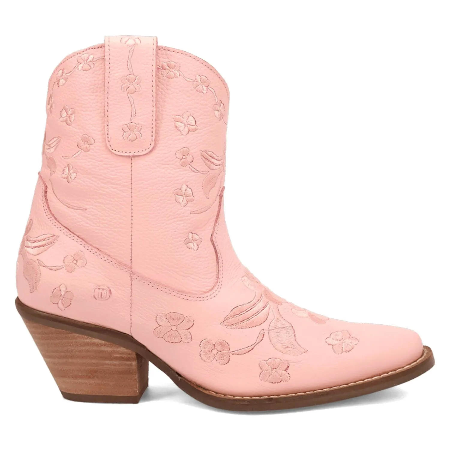 Dingo Womens Sweetheartie Pink Leather Cowboy Boots