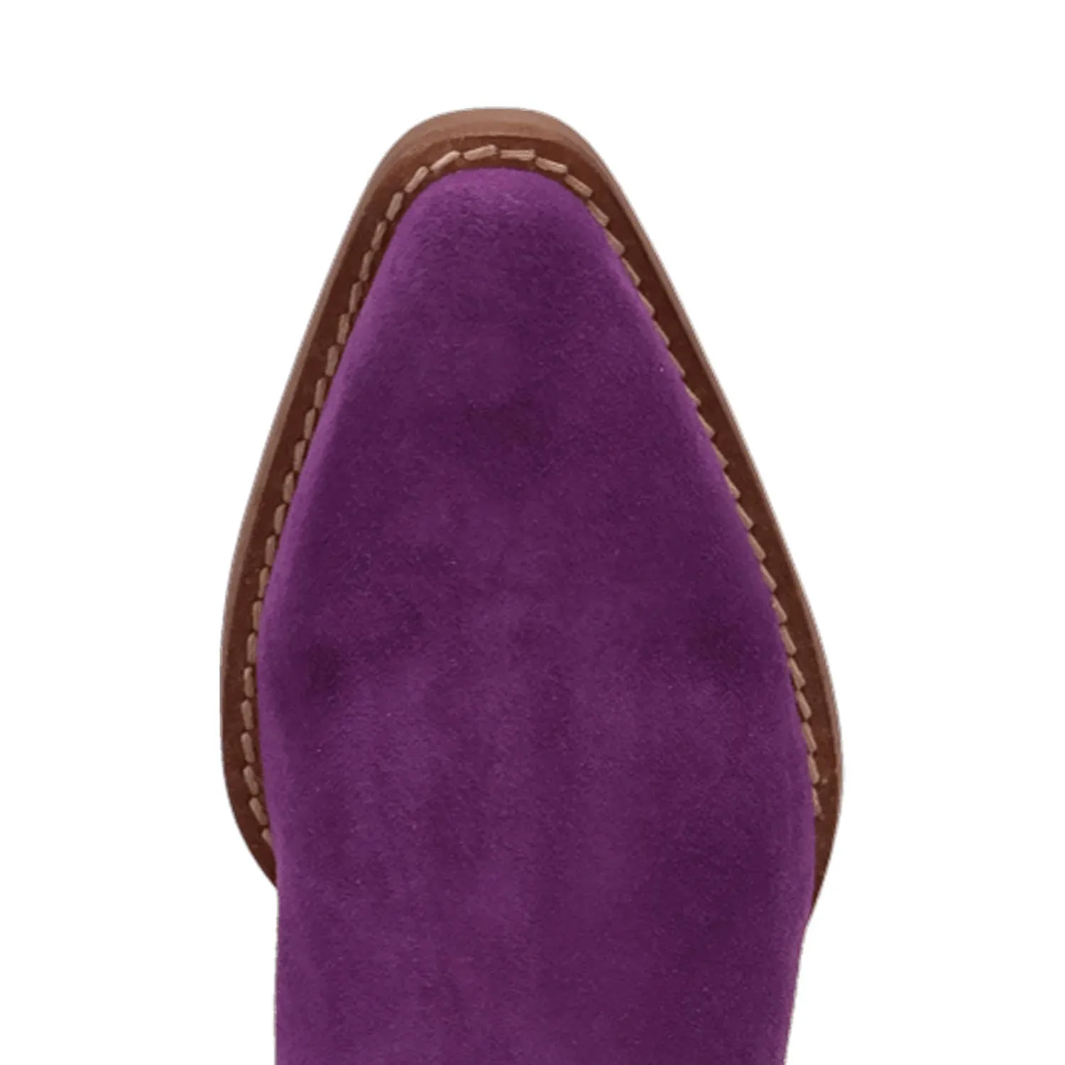Dingo Womens Tapadero Bootie Purple Suede Cowboy Boots