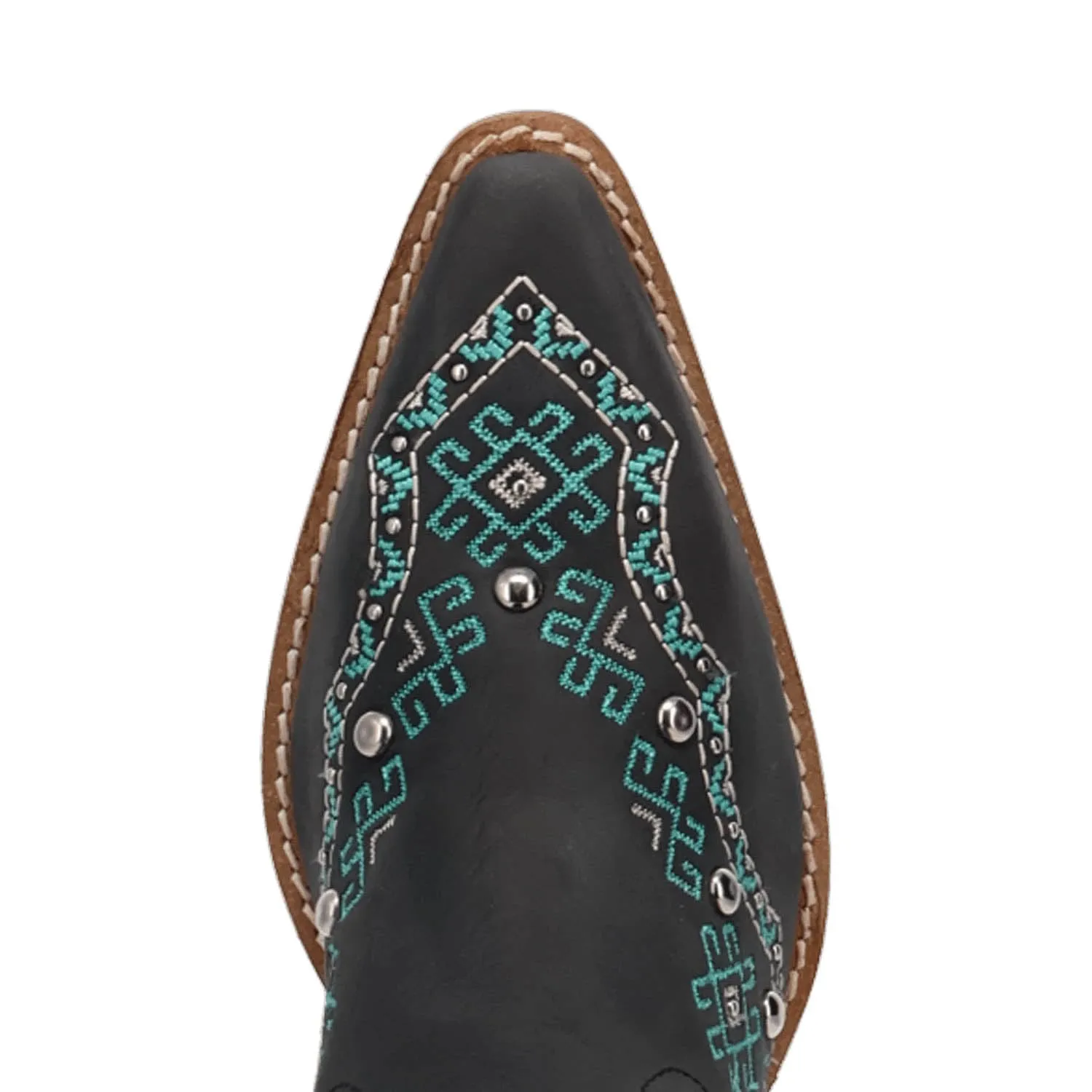Dingo Womens Tequila Sunrise Black Suede Cowboy Boots