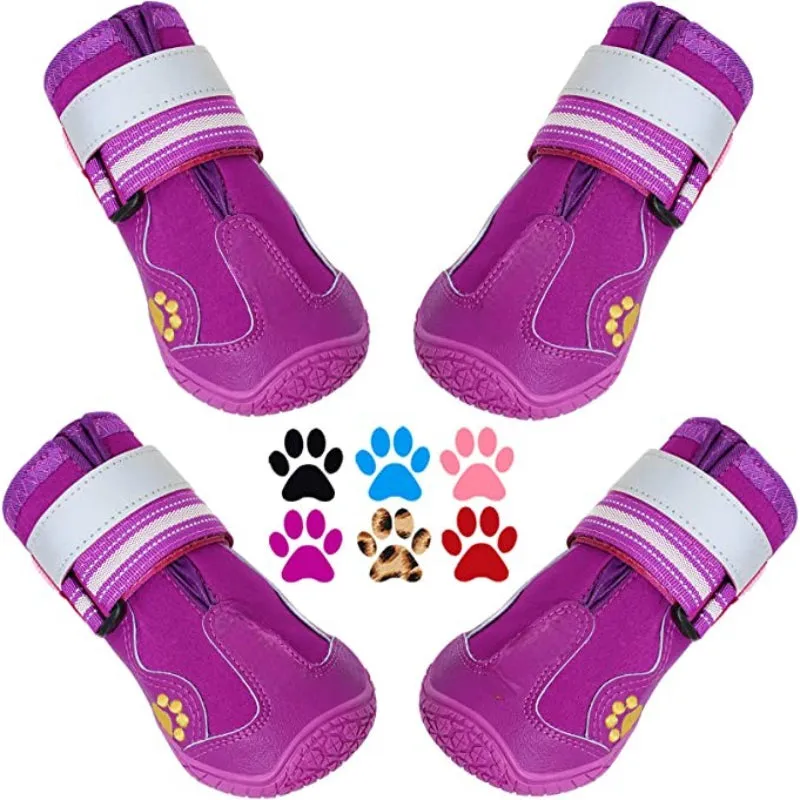 Dog Shoes For Large Dogs For Winter Snowy Day Anti Slip Sole