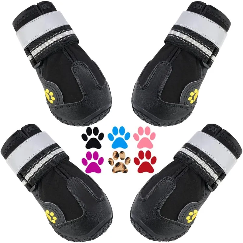 Dog Shoes For Large Dogs For Winter Snowy Day Anti Slip Sole