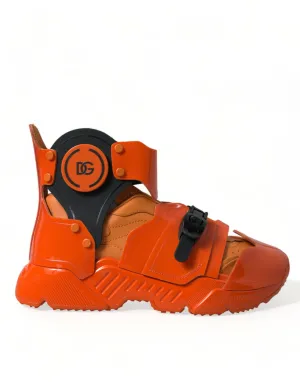 Dolce & Gabbana Multi Panel Chunky High Top Sneakers