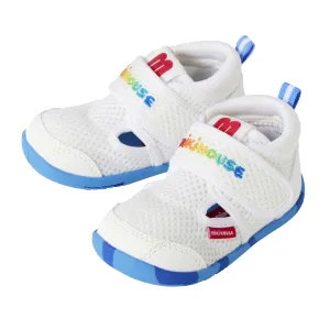 Double Russell Mesh First Walker Shoes - Neon Marble