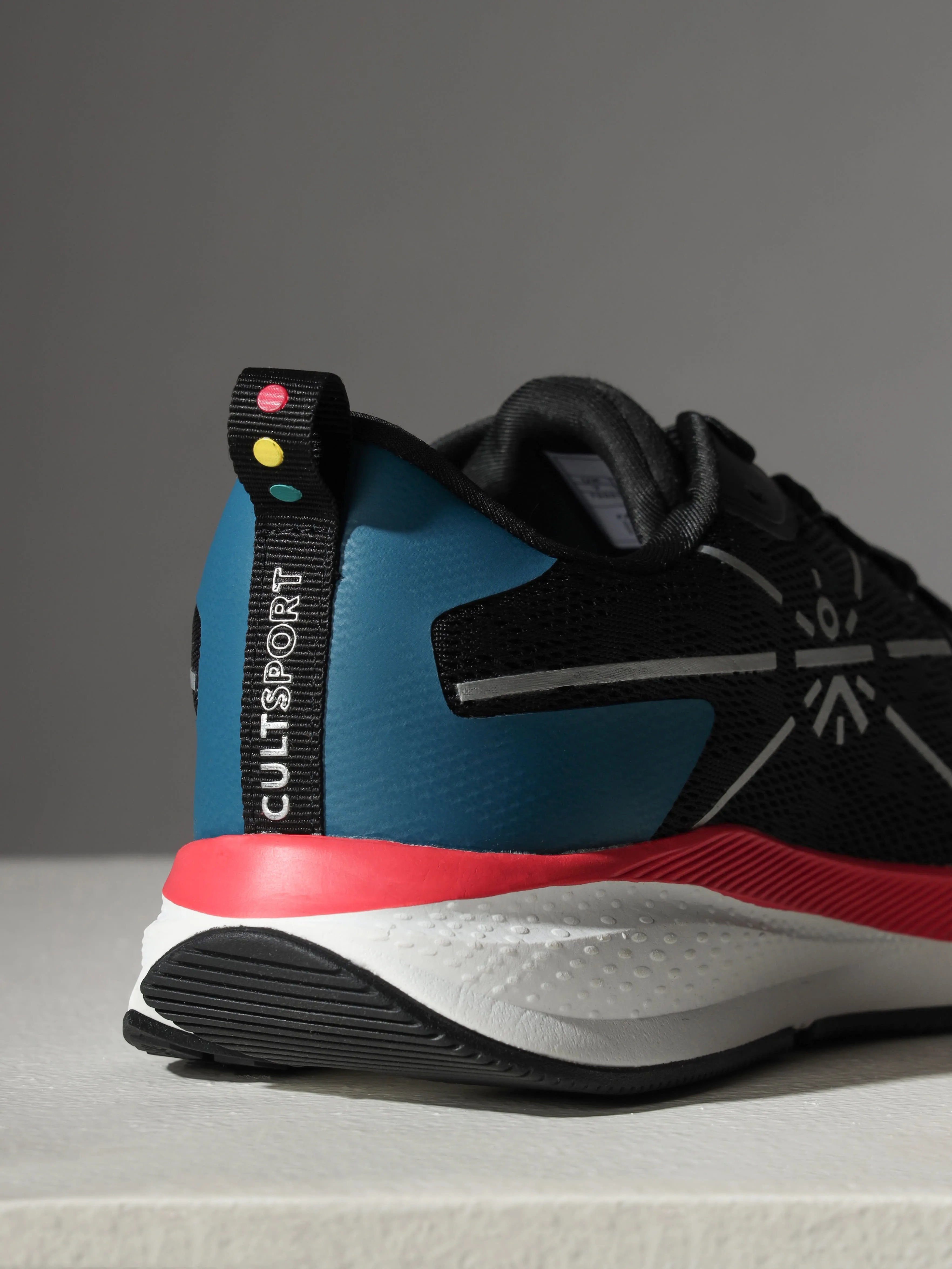 Flomo Men Running Shoes - Black/Blue