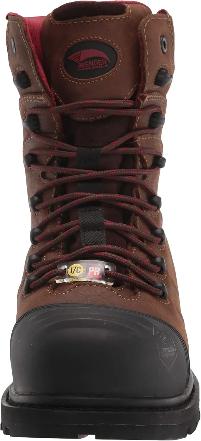 FSI Avenger Men's Hammer 8" 1000g Insulated Waterproof Carbon Toe Puncture Resistant EH Work Boot