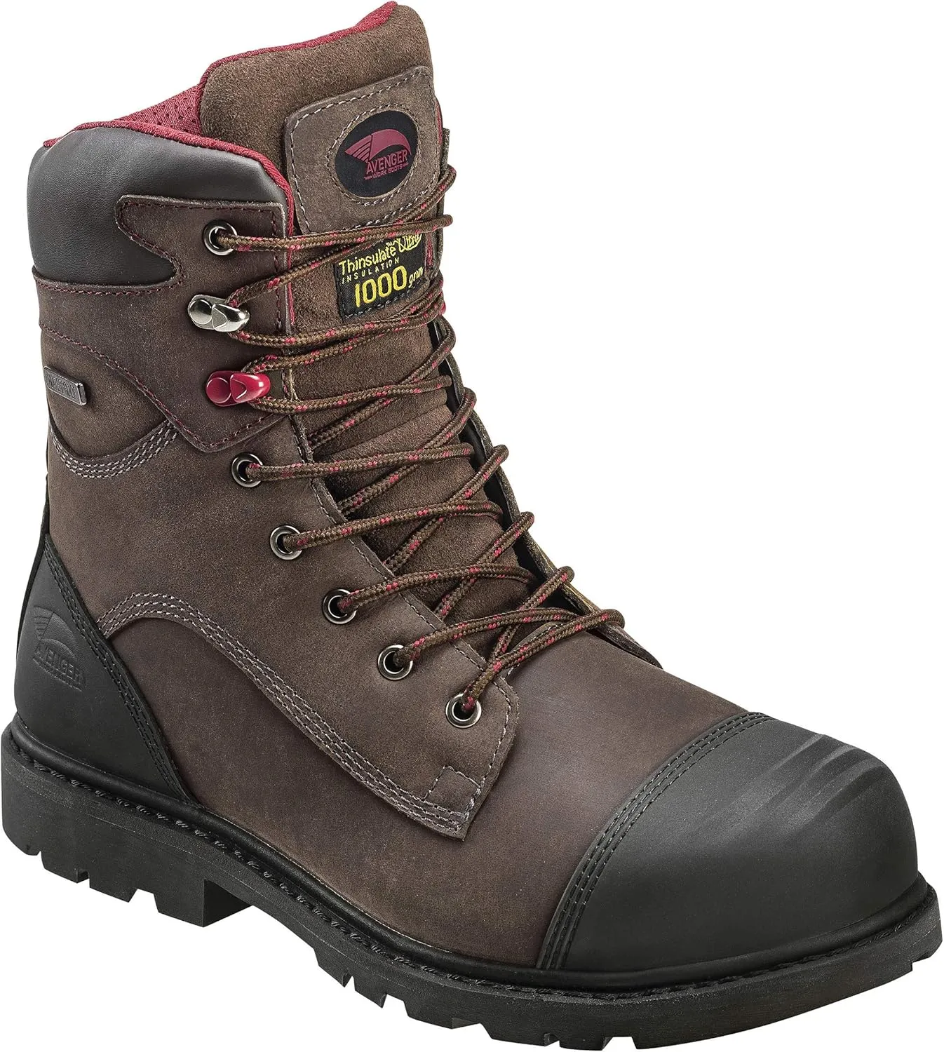 FSI Avenger Men's Hammer 8" 1000g Insulated Waterproof Carbon Toe Puncture Resistant EH Work Boot