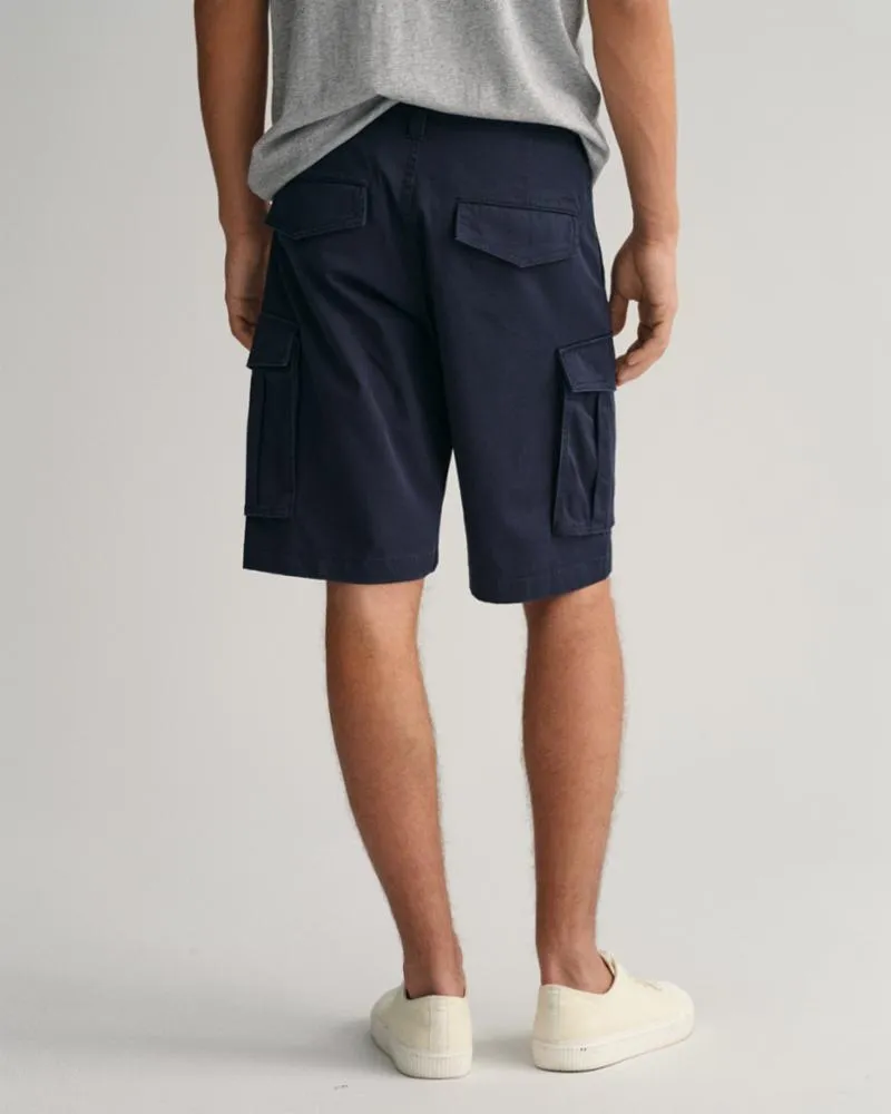 Gant Apparel Mens RELAXED TWILL CARGO SHORTS 410/MARINE